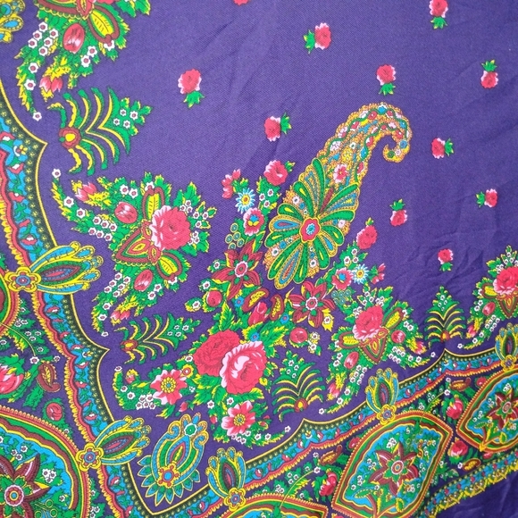 LARGE NOSTALGIC PURPLE WRAP NWOT - Picture 6 of 7